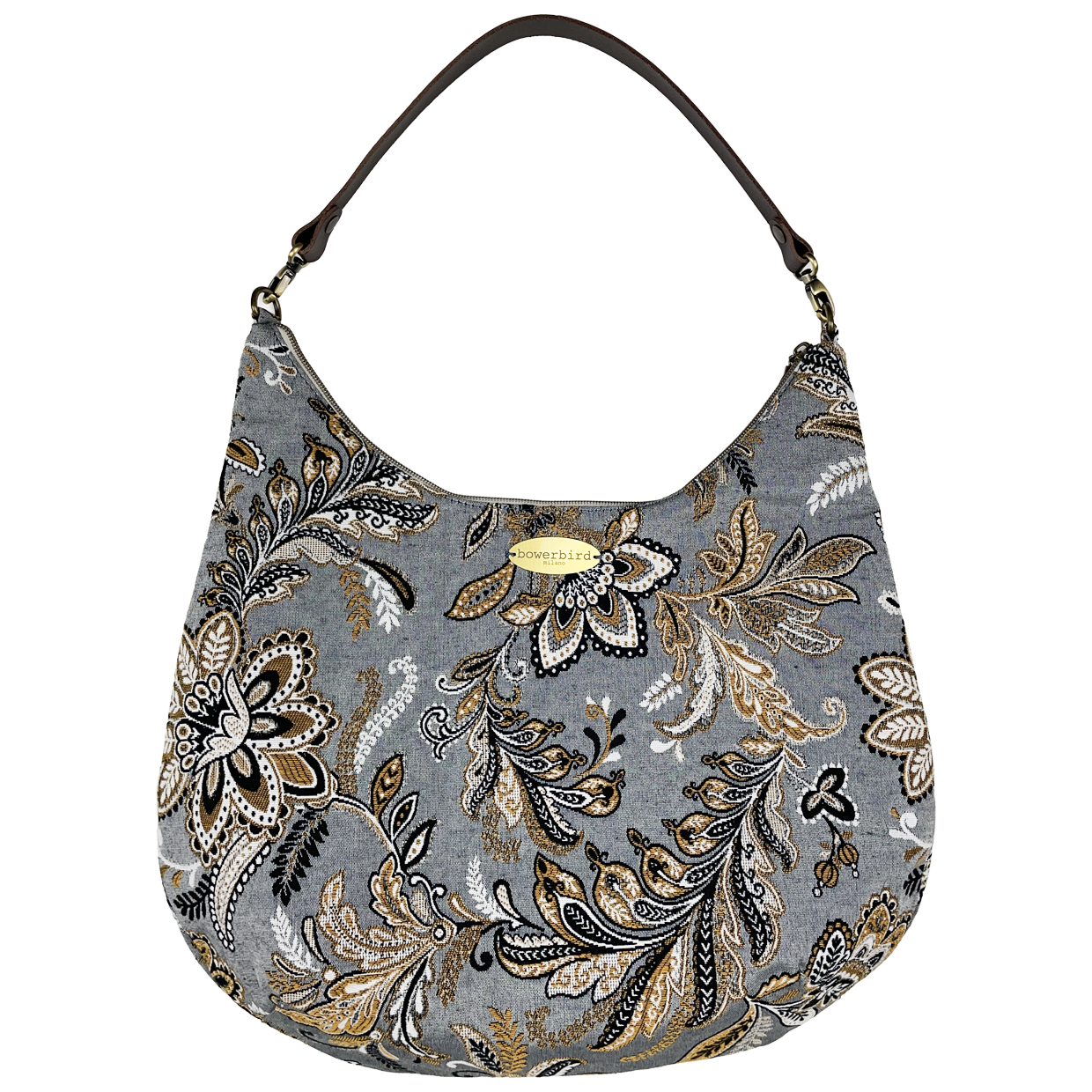 Borsa Hobo - Paisley Azzurro