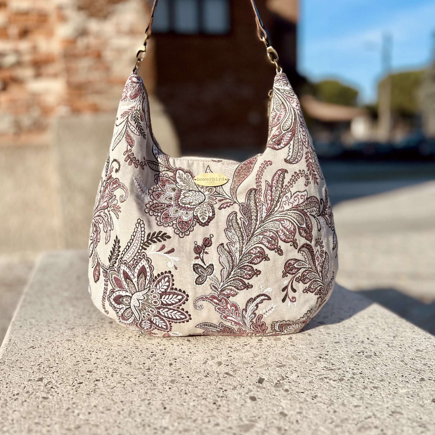 Borsa Hobo - Paisley Rosa