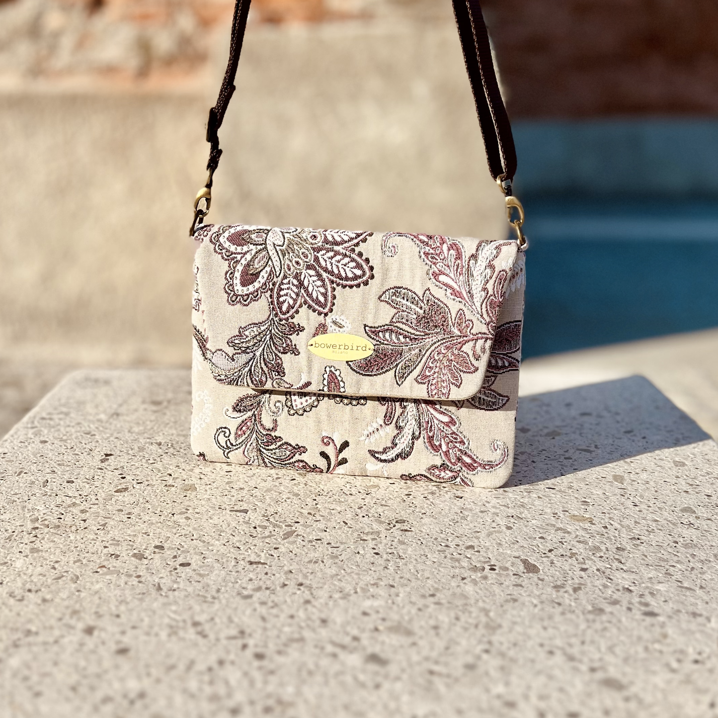 Borsa a Tracolla - Paisley Rosa